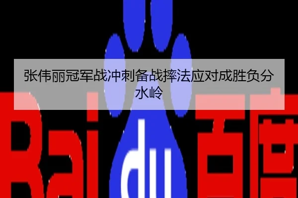张伟丽冠军战冲刺备战摔法应对成胜负分水岭